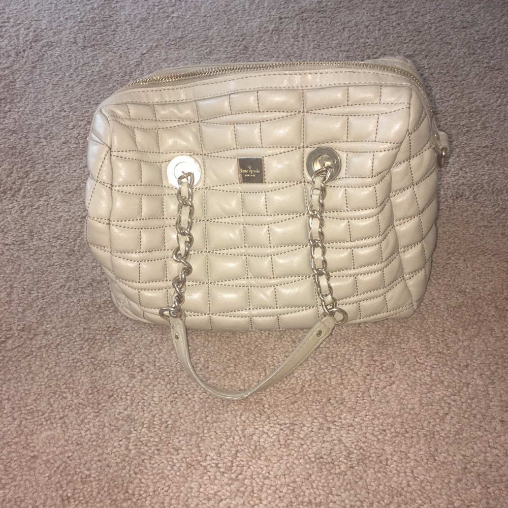 Beige Kate Spade purse